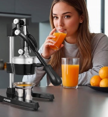 CITRUS JUICER HAND CAST IRON FRUIT PRESS STEEL 6,24KG Packaging status original