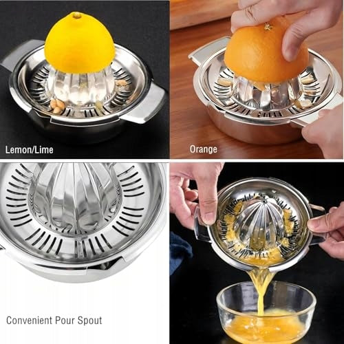 CITRUS JUICER HANDHELD STAINLESS STEEL 304 LEMON ORANGES Brand no brand