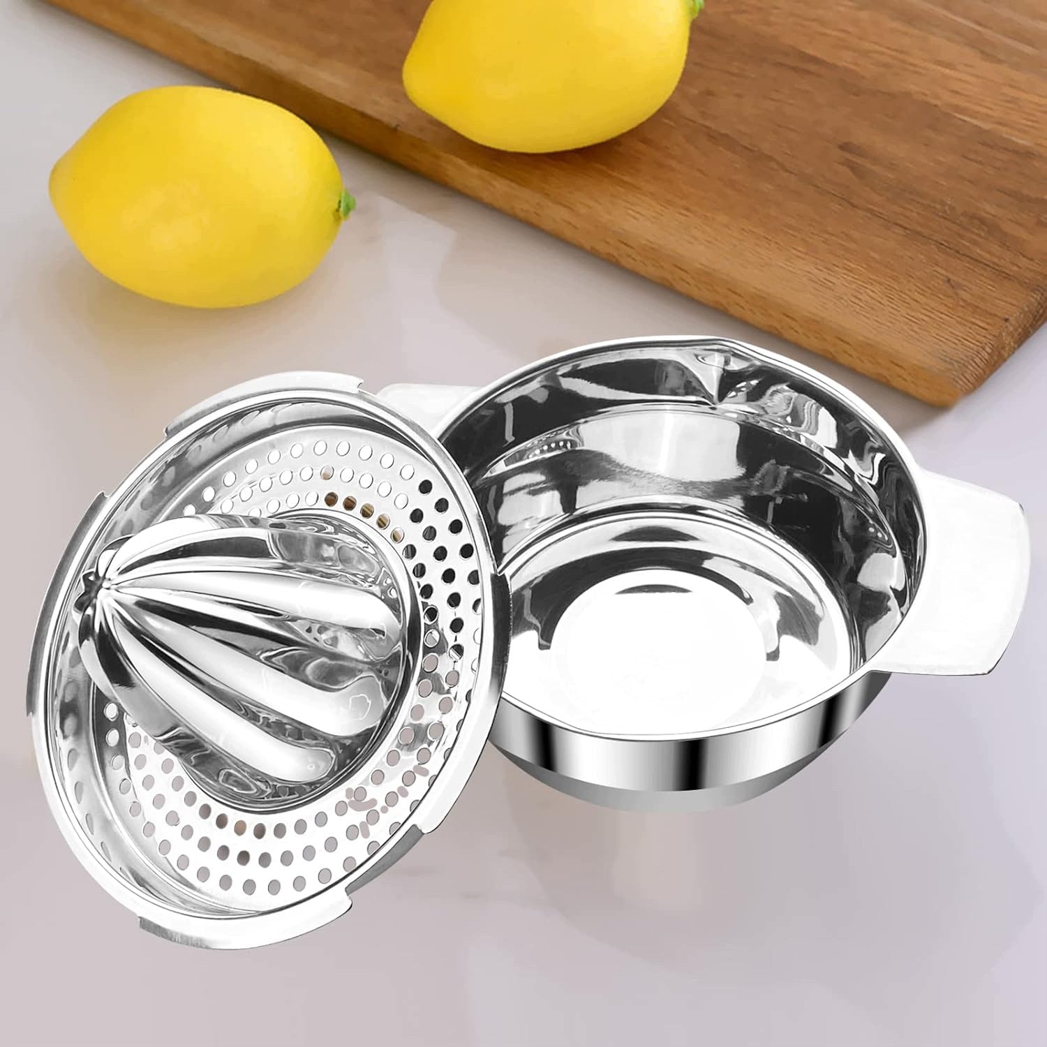 CITRUS JUICER STAINLESS STEEL 300ML MANUAL Dominant color clear