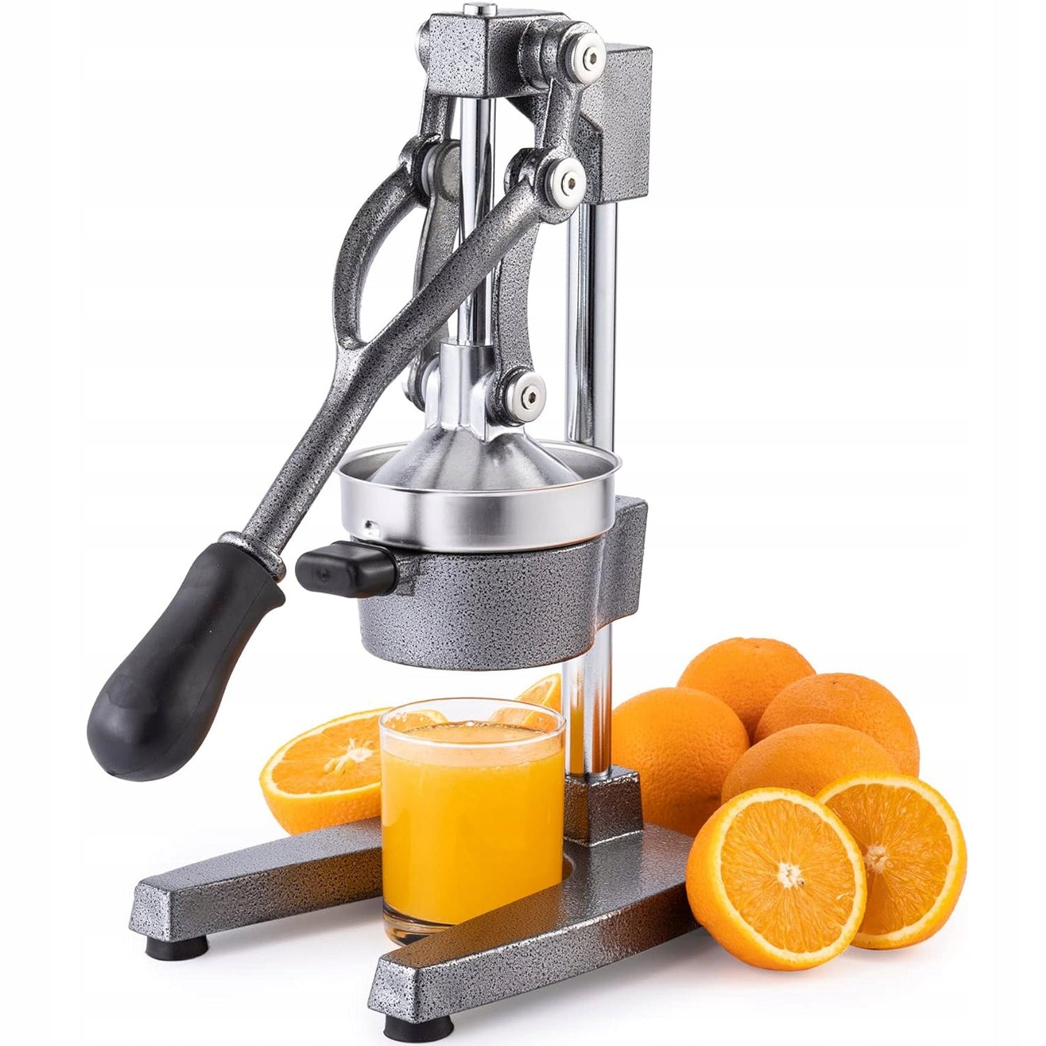 CITRUS POMEGRANATE JUICER MANUAL CAST IRON LEVER STAINLESS STEEL Packaging status original