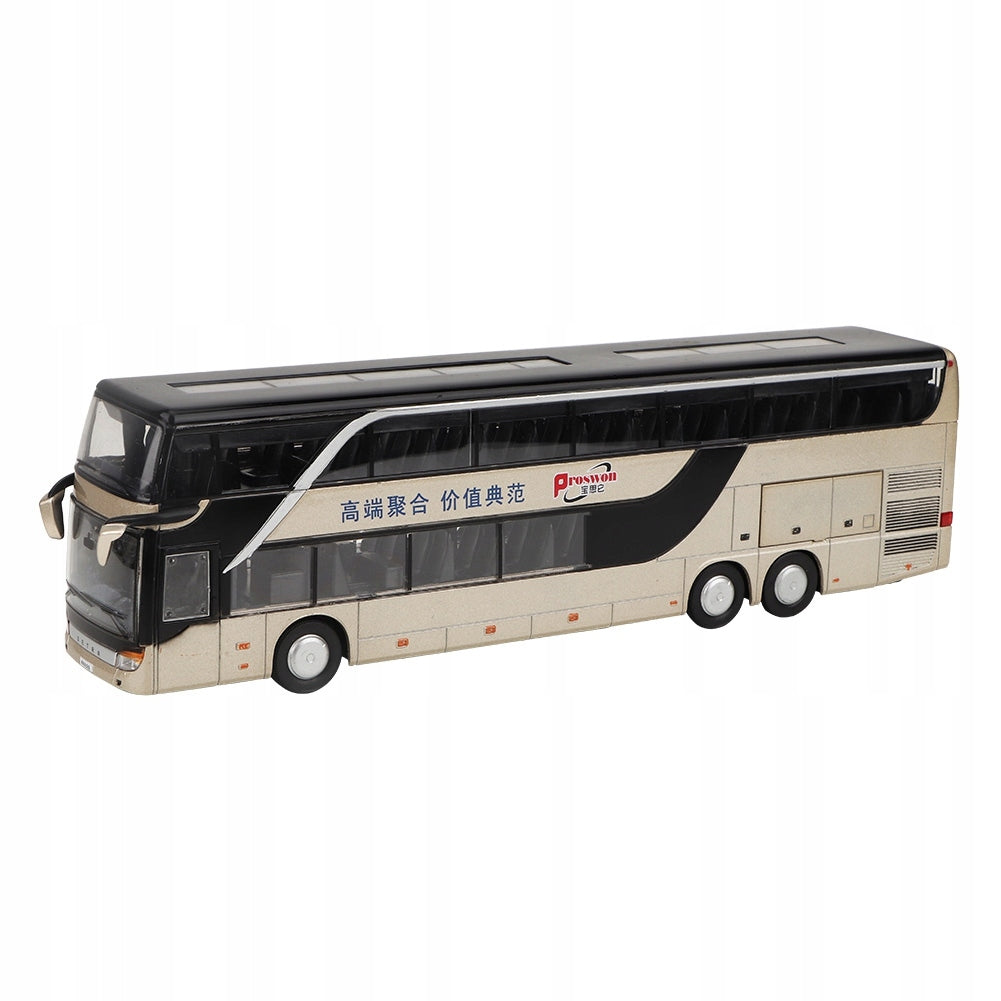 CITY BUS DOUBLE DECKER LIGHTS SOUNDS METAL