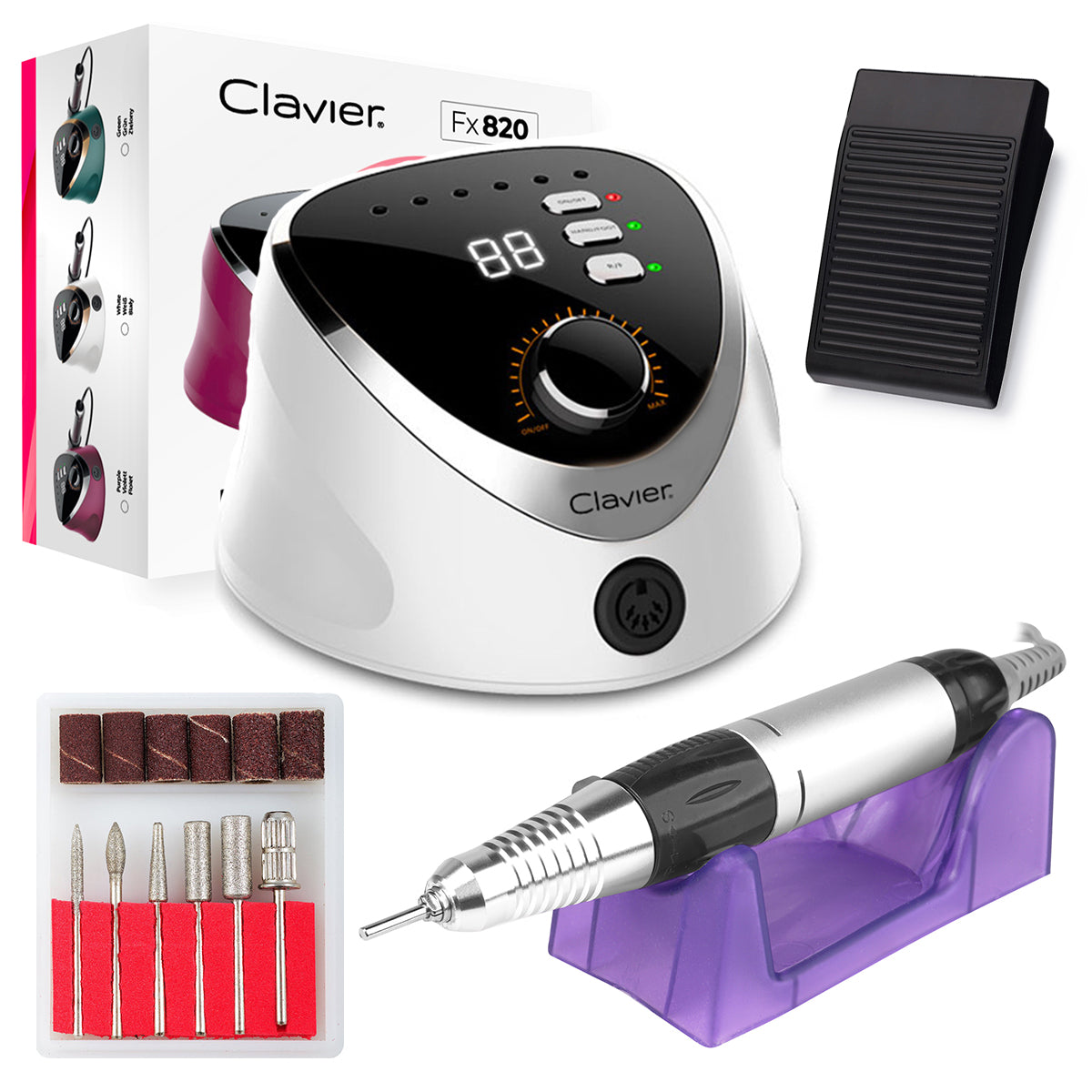 CLAVIER cosmetic nail milling machine 65W WHITE
