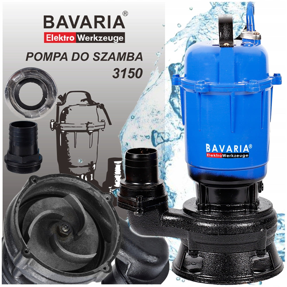 CLEAN AND DIRTY SEPTIC TANK WATER PUMP WITH SUBMERSIBLE SHREDDER STRONG