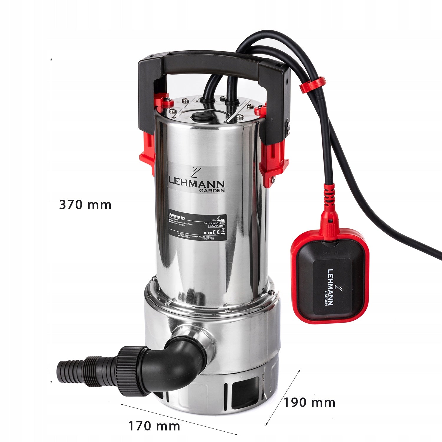 CLEAN DIRTY WATER PUMP WITH SUBMERSIBLE SEPTIC TANK STRONG SUBMERSIBLE FLOAT Hydrophore capacity 0 l