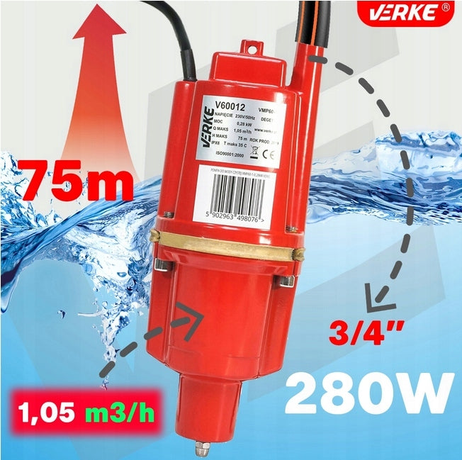 CLEAN WATER PUMP MEMBRANE BOTTOM SUCTION VERKE EAN (GTIN) 5902963498076