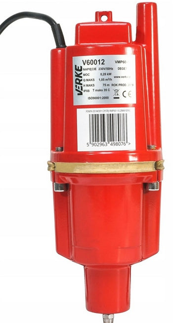 CLEAN WATER PUMP MEMBRANE BOTTOM SUCTION VERKE Engine power 280 W