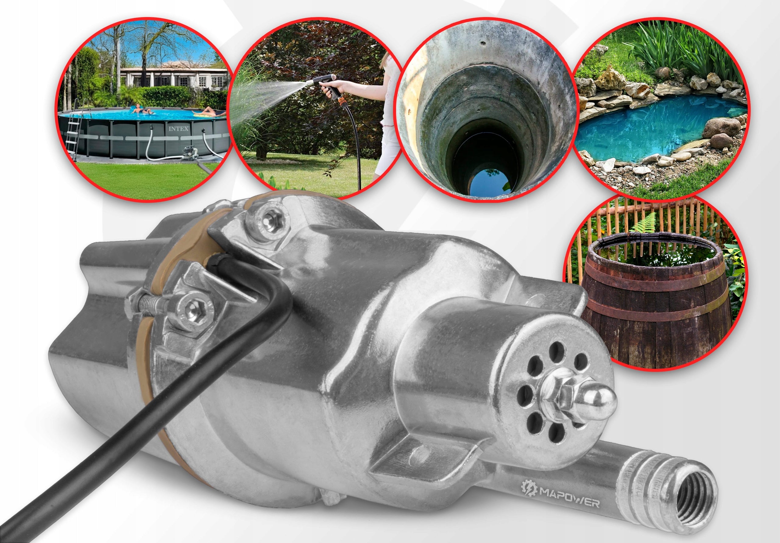 CLEAN WATER PUMP SUBMERSIBLE RUSSIAN DIAPHRAGM DIVER 600W Manufacturer code MPWP01