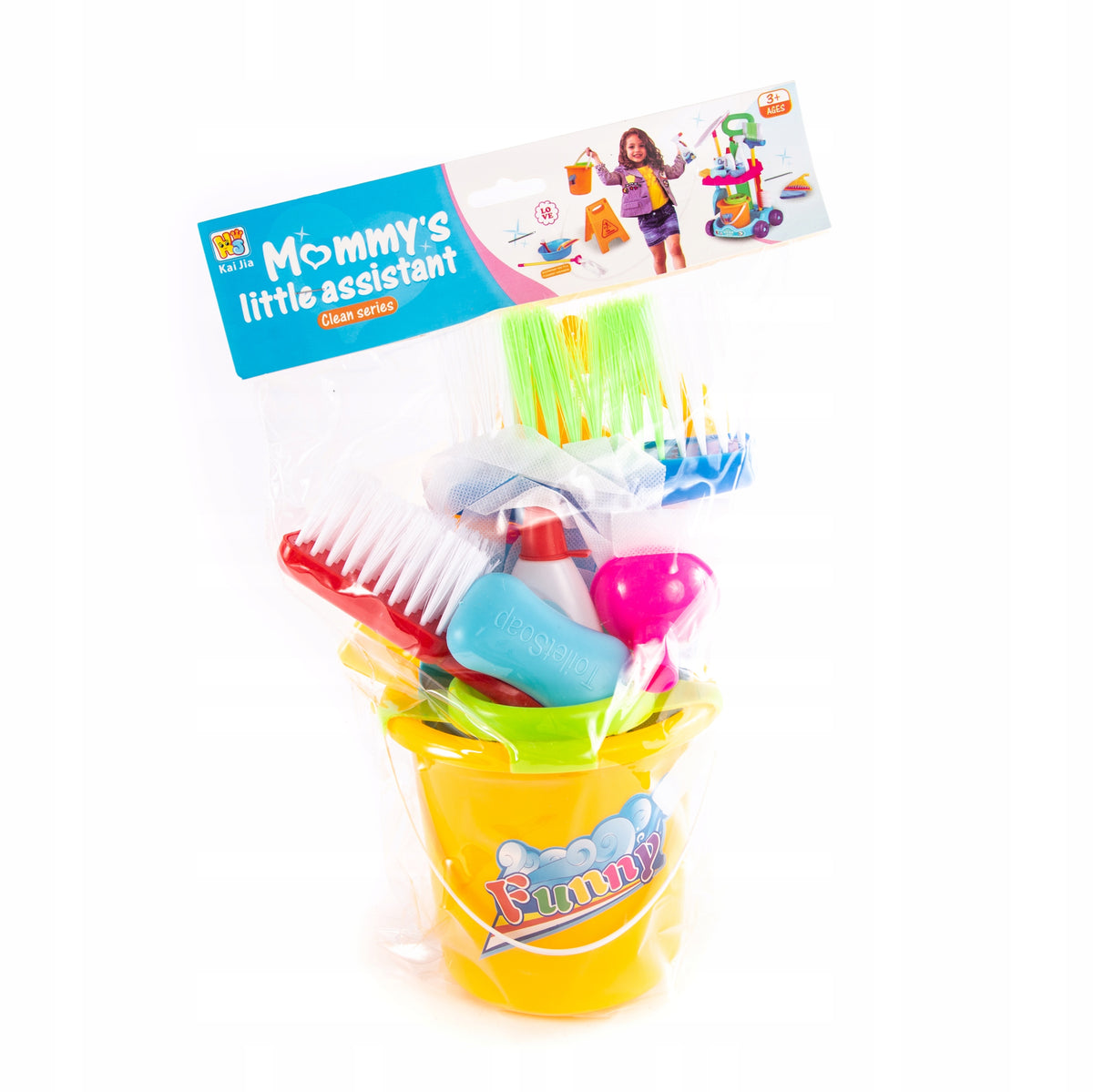 CLEANING KIT BROOM MOP BUCKET