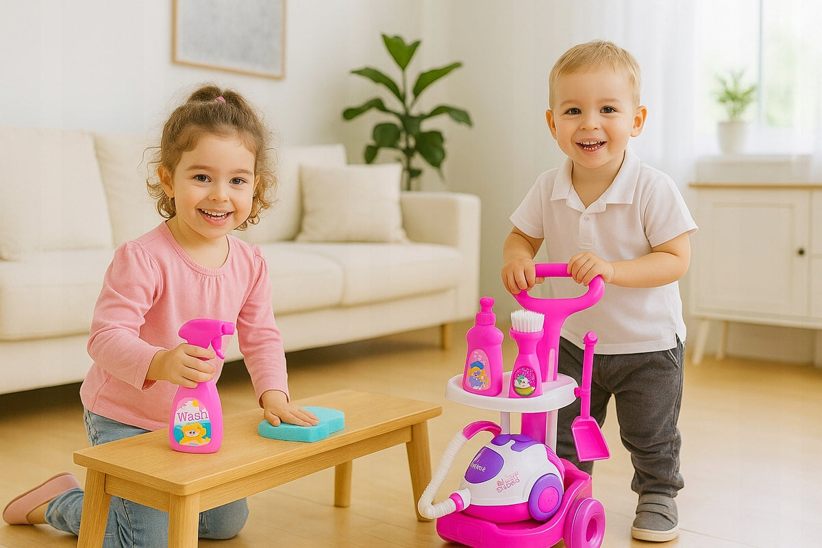 CLEANING KIT FOR CHILDREN VACUUM CLEANER FOR BATTERY SOUND Packaging status original