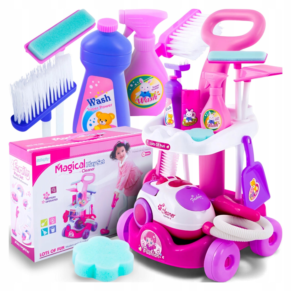 CLEANING KIT FOR CHILDREN VACUUM CLEANER FOR BATTERY SOUND