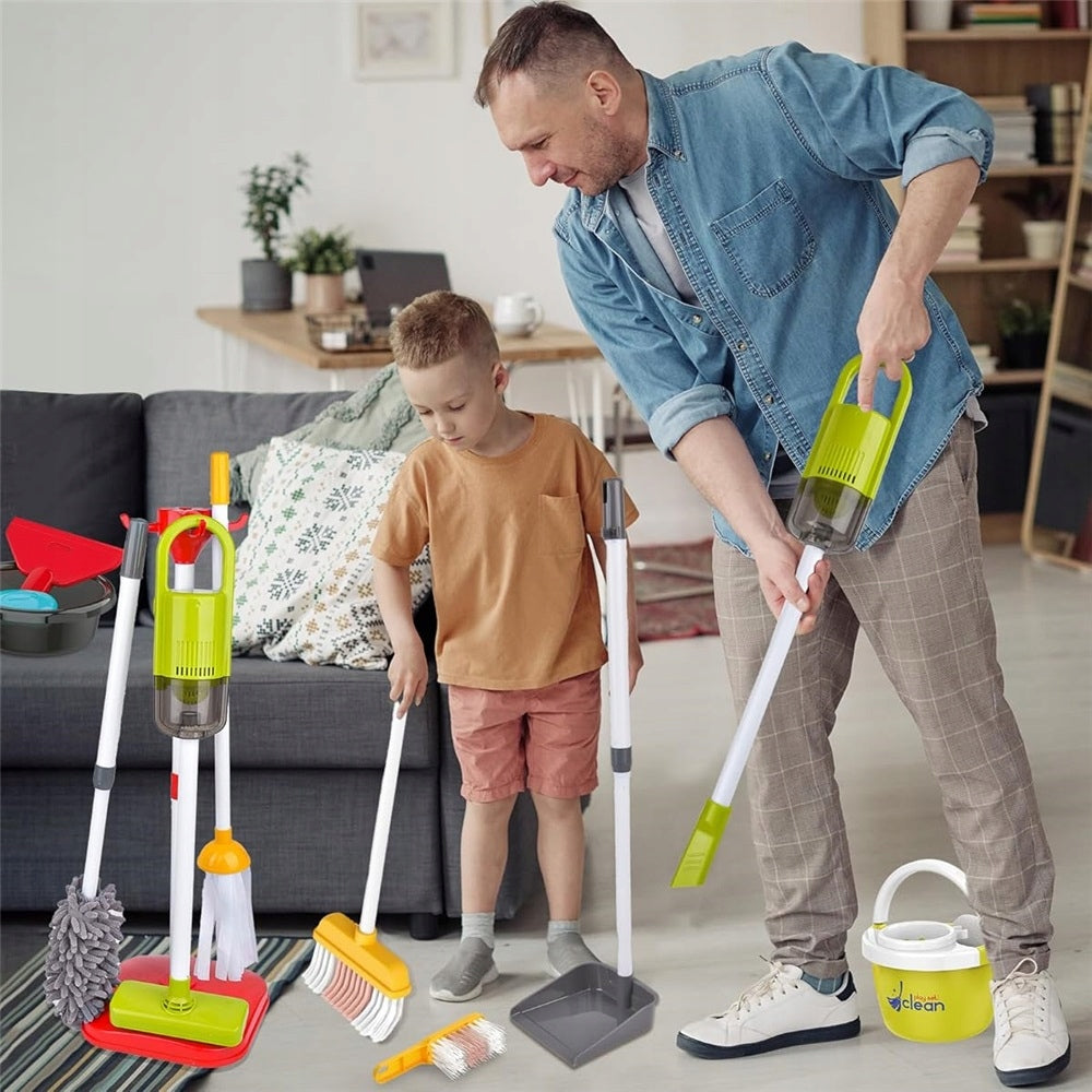 CLEANING KIT FOR CHILDREN VACUUM CLEANER MOP BROOM ACCESSORIES TOY Series 6TY27143242