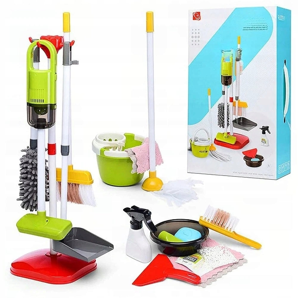 CLEANING KIT FOR CHILDREN VACUUM CLEANER SUCTION FUNCTION LARGE SET Packaging status original