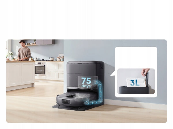 CLEANING ROBOT EUFY OMNI C28 BLACK 15000Pa HydroJet Station 5in1 APPLICATION Dominant color black