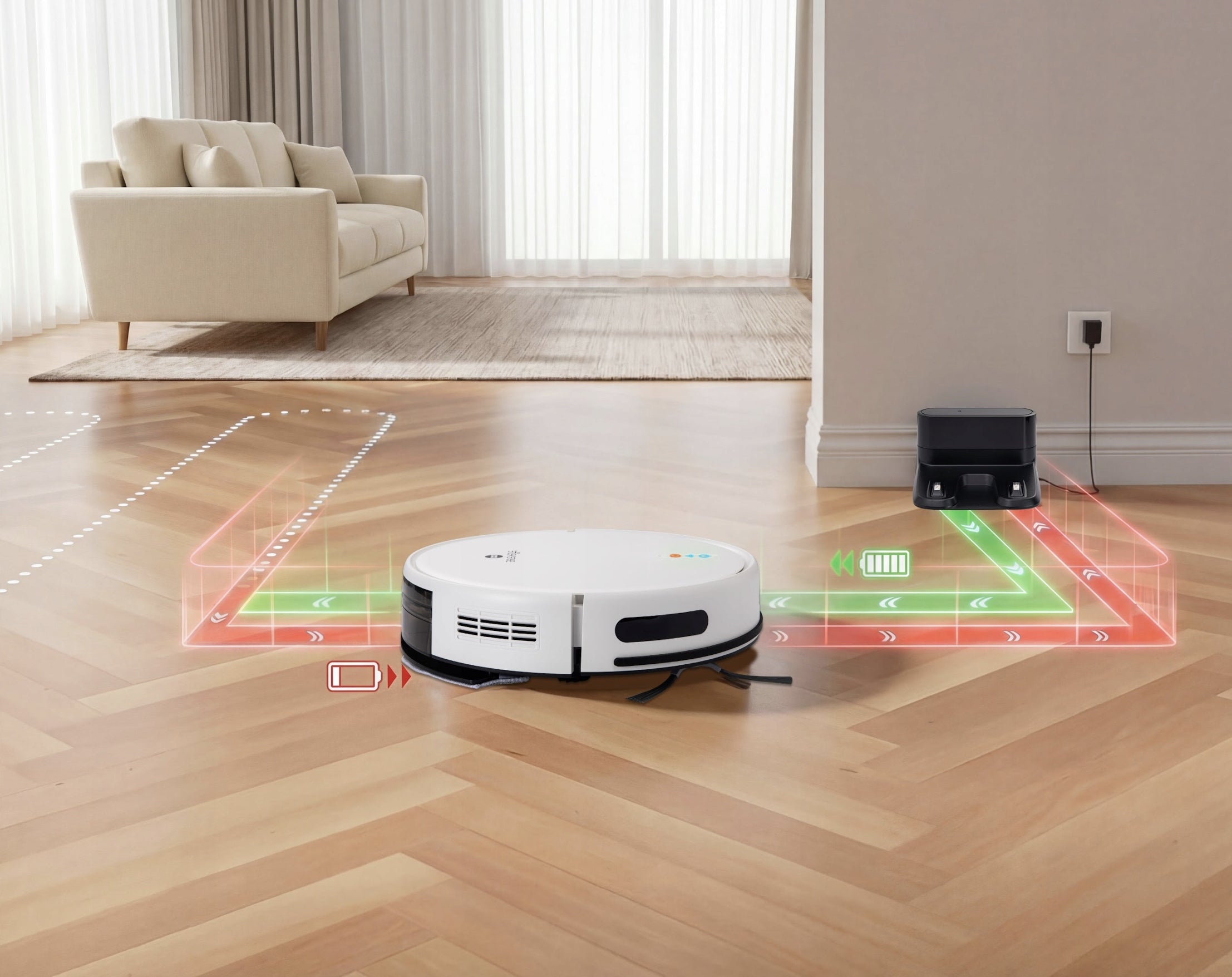 CLEANING ROBOT MOPPING 4IN1 VACUUMING MOPPING SWEEPING 2000PA WHITE Packaging status original