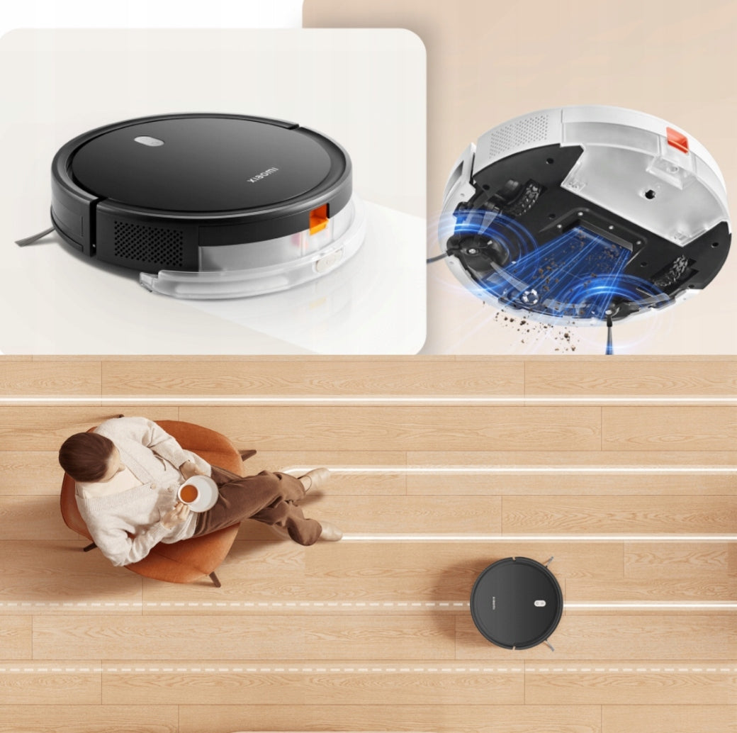 CLEANING ROBOT XIAOMI VACUUM E5 BLACK VACUUM CLEANER WITH MOP Dust container volume 0.55 l