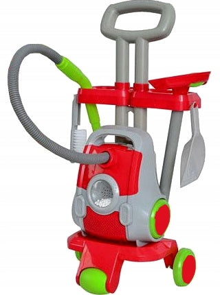 CLEANING TROLLEY FOR CHILDREN WITH VACUUM CLEANER