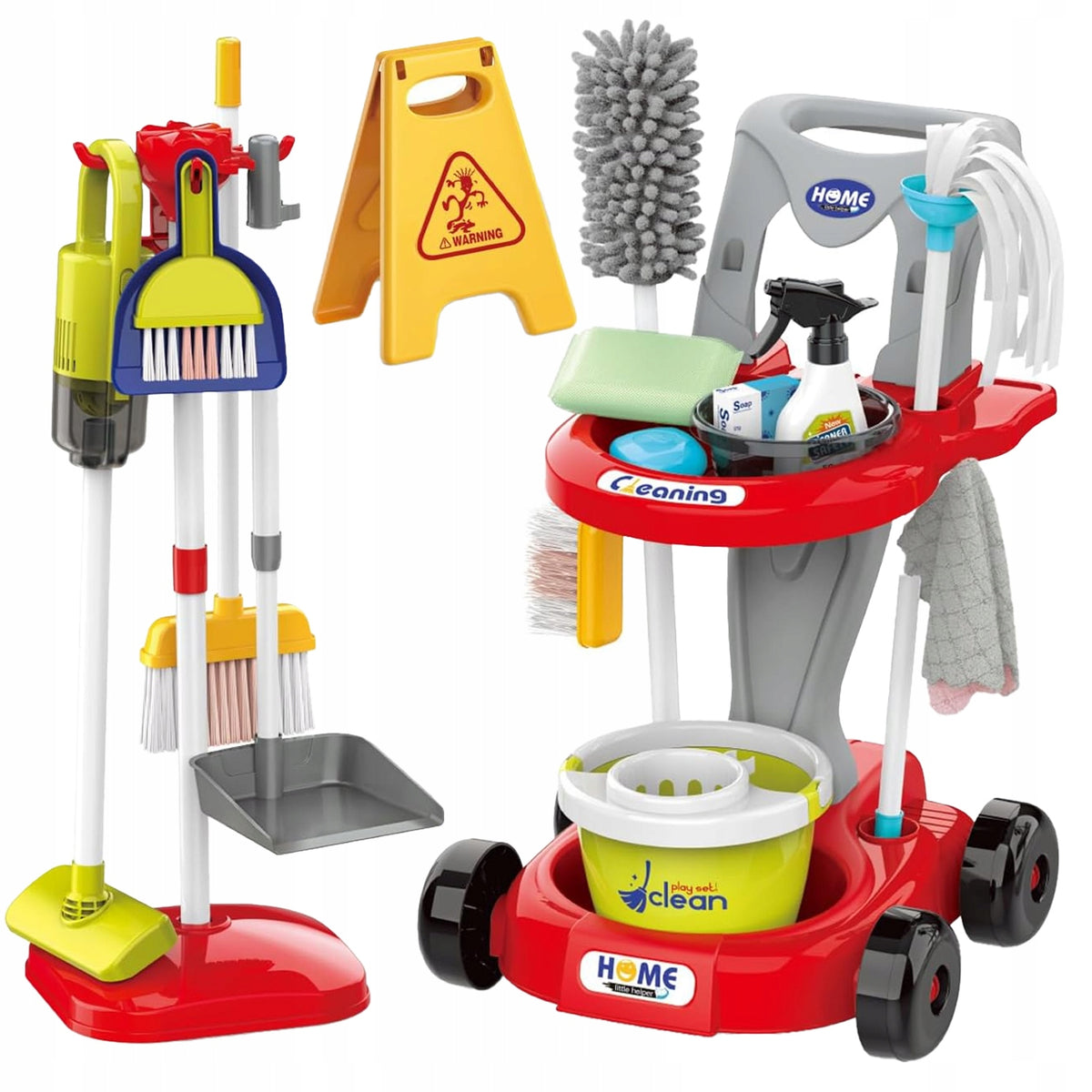 CLEANING TROLLEY SET FOR CHILDREN BATTERY-OPERATED VACUUM CLEANER + ACCESSORIES 29EL Manufacturer code Z3189