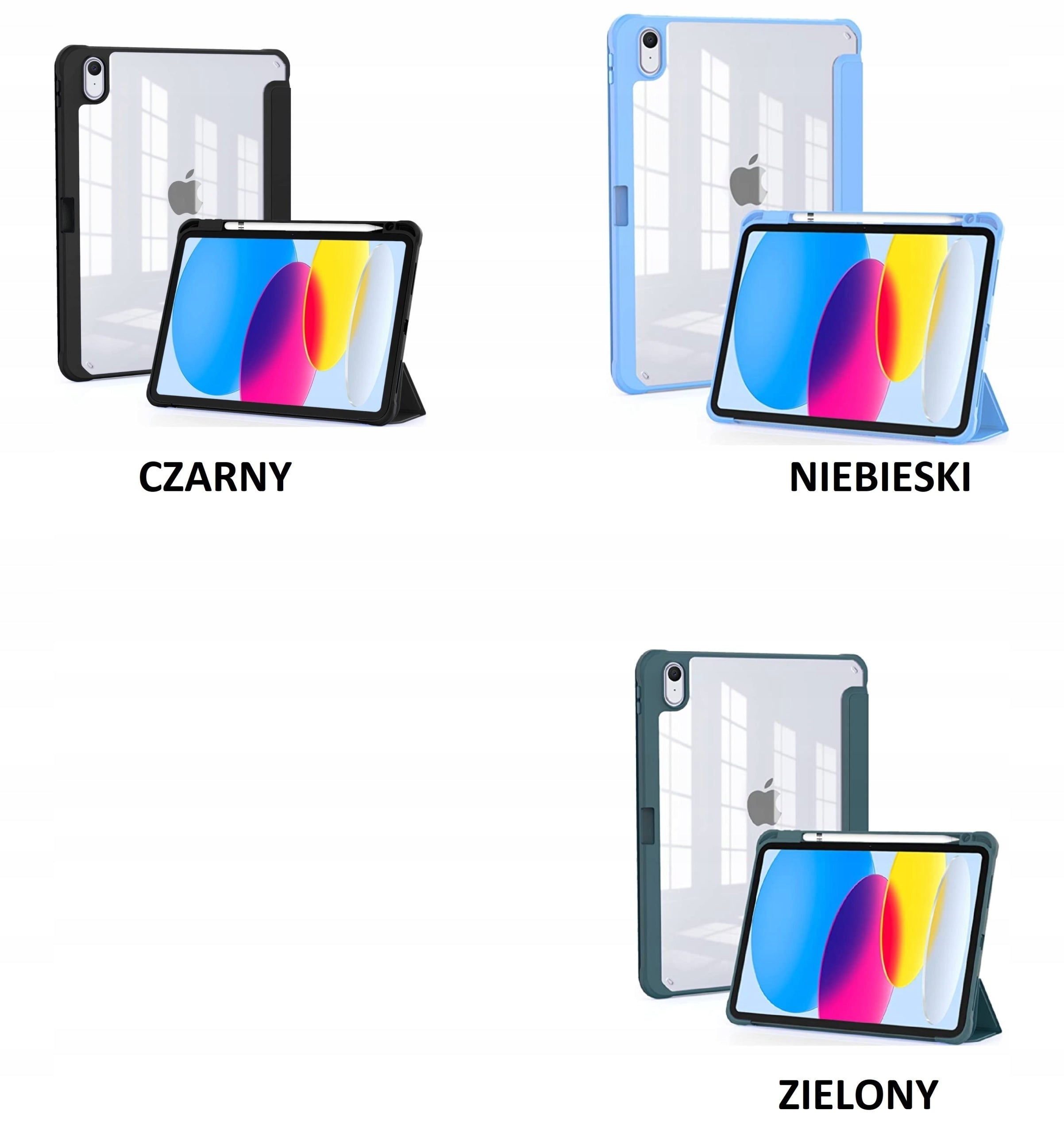CLEAR PENCIL CASE for Apple iPad 10.9 10th GEN 2022 / iPad 11 A16 11th GEN 2025 Manufacturer code IPAD 10GEN 11GEN SMART PENCIL PRZEZROCZYSTY