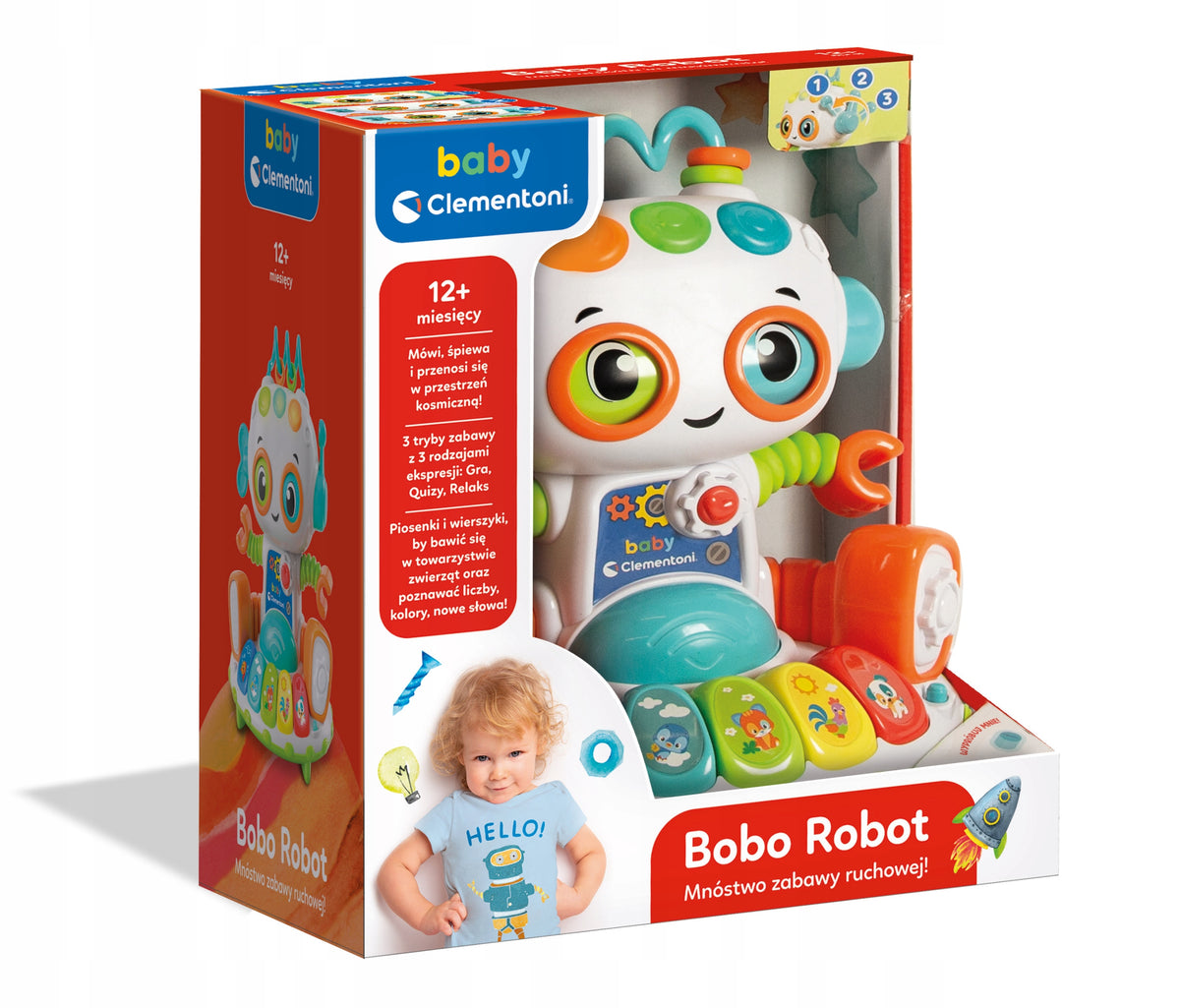 CLEMENTONI BABY INTERACTIVE ROBOT BOBO 12M+