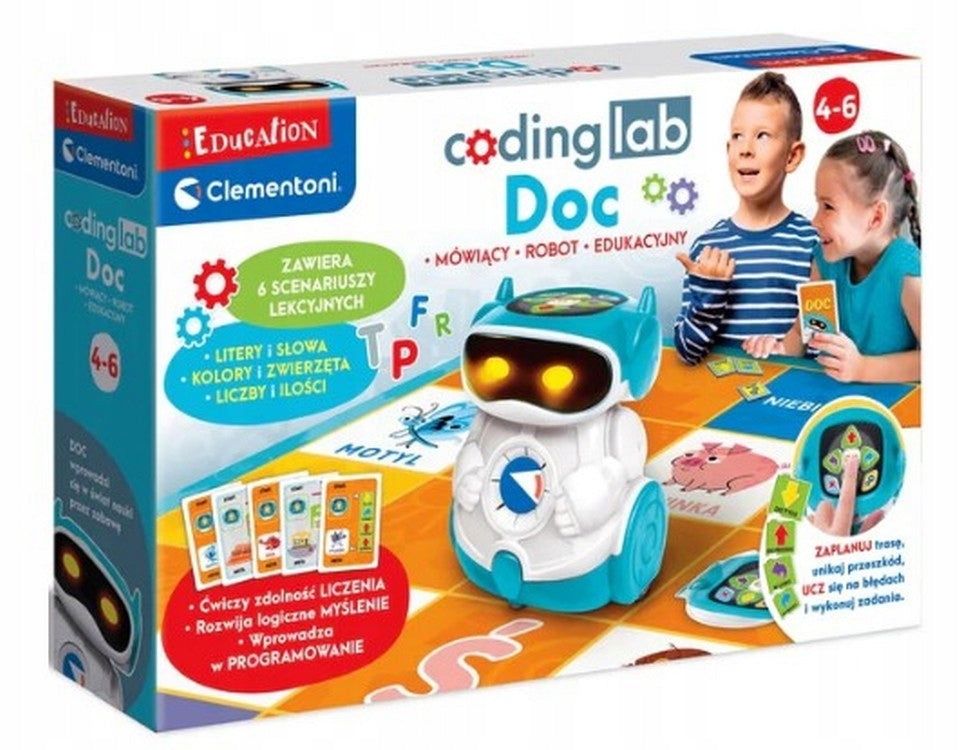CLEMENTONI SUPER DOC talking interactive educational robot for children 4-6 Packaging status original