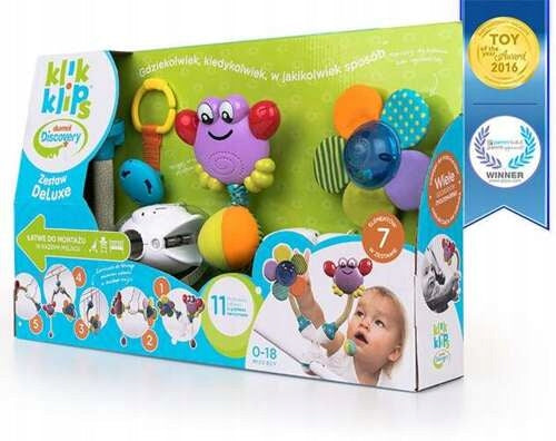CLICKKLIPS SET RATTLE STROLLER PENDANT