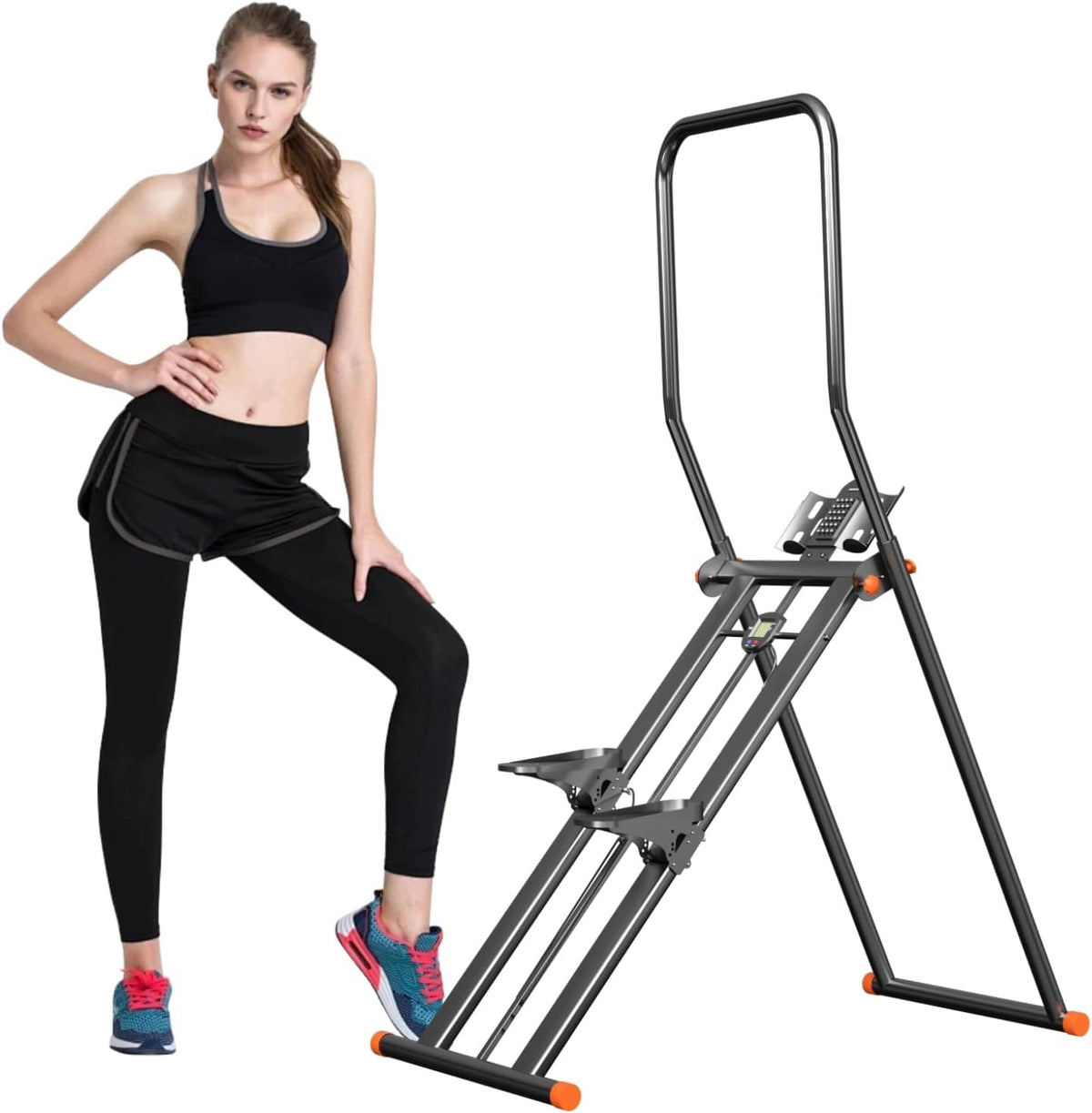 CLIMBING STEPPER FOLDING ADJUSTABLE RESISTANCE HOME TRAINING RESISTANCE