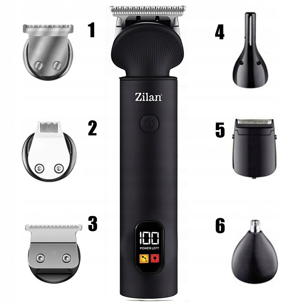 CLIPPER FOR HAIR, BEARD, BODY TRIMMER AND SHAVER 16IN1 Manufacturer code ZLN8672