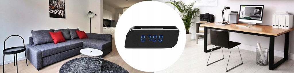 CLOCK ALARM CLOCK SPY WATCH HIDDEN MINI CAMERA NIGHT MODE IR WIFI Packaging status original