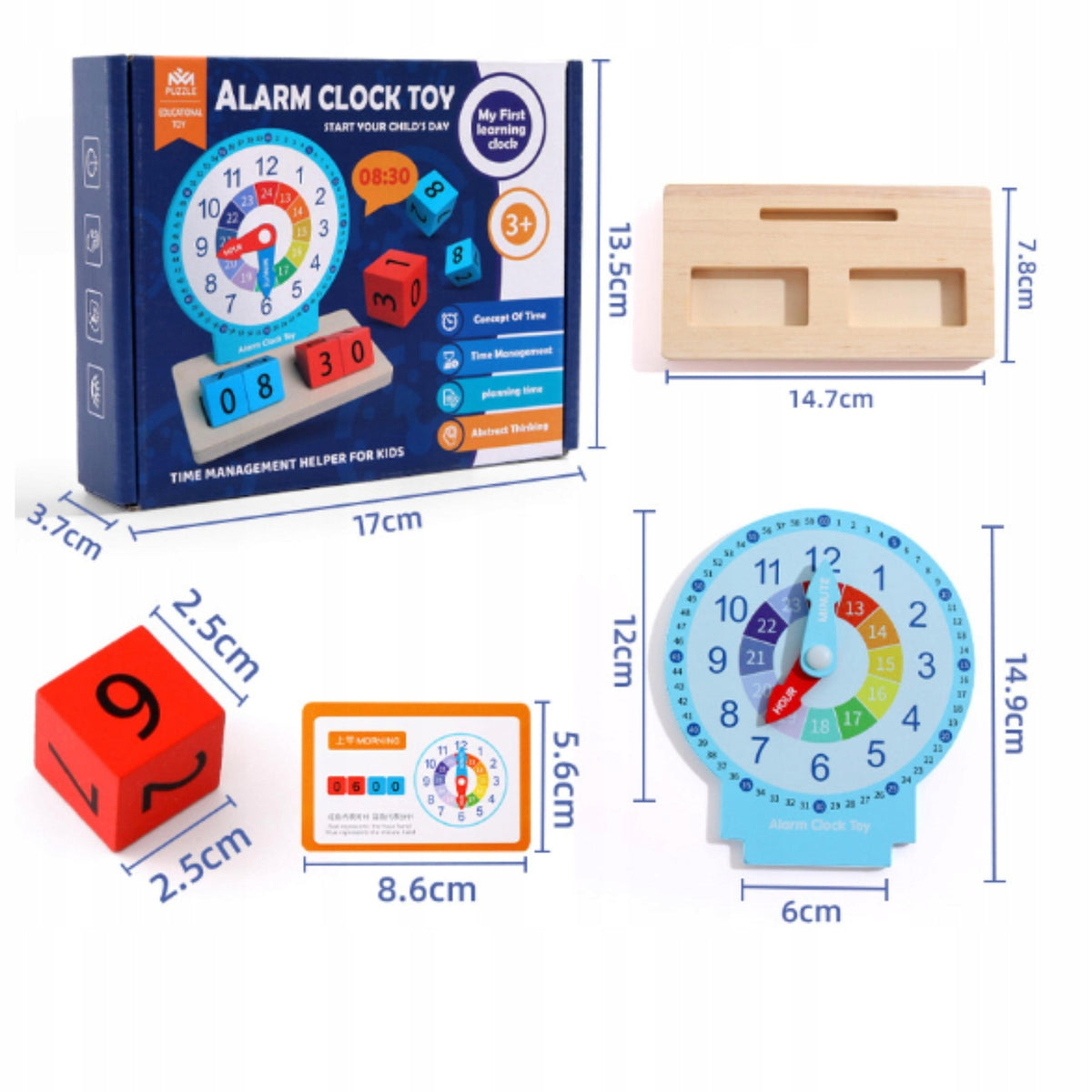 CLOCK WATCH FOR LEARNING TIME EDUCATIONAL HOURS Kid's age 3+ years
