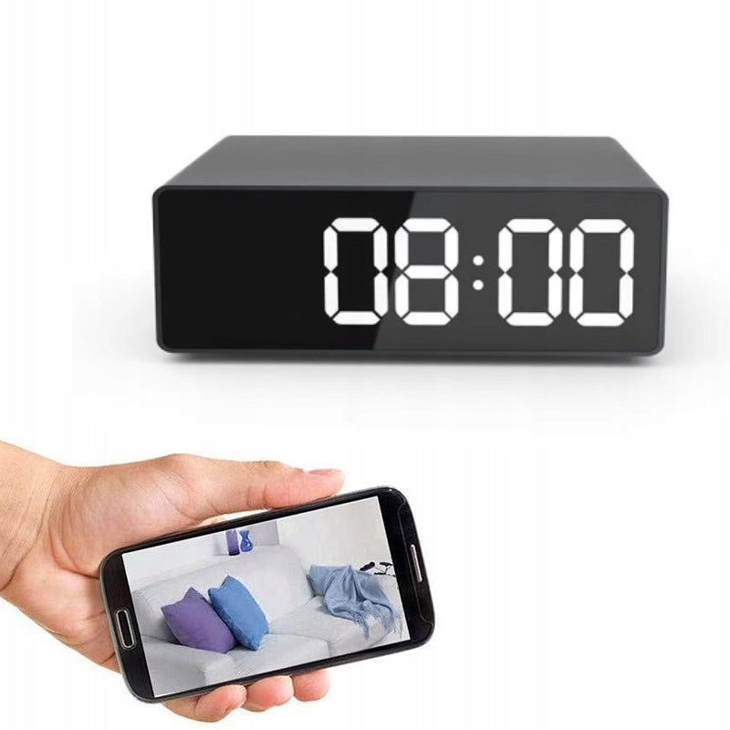 CLOCK WITH HIDDEN MINI SPY CAMERA ALARM CLOCK FULL HD WIFI