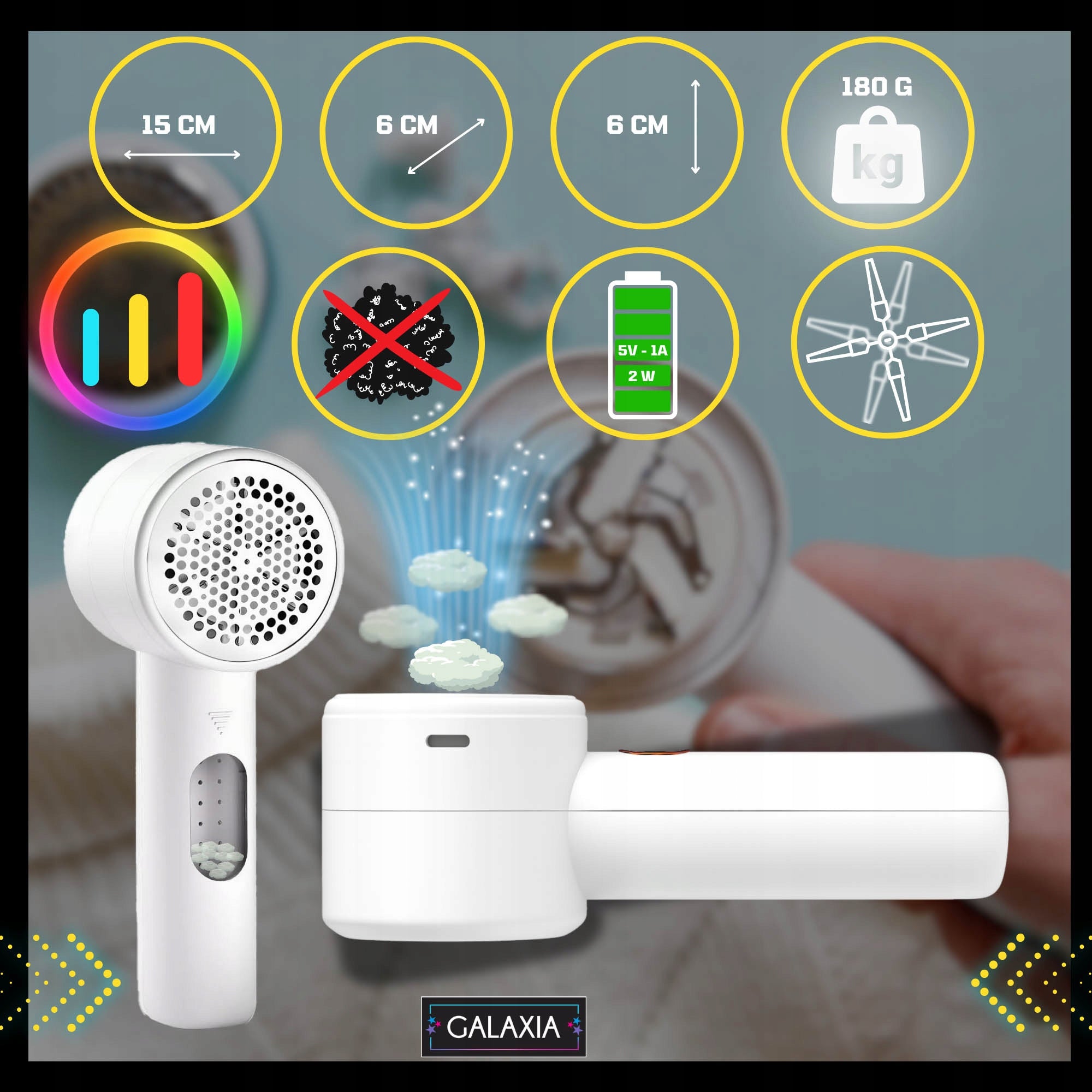 CLOTHES SHAVER CORDLESS Electric LCD Clothing Sweater Machine EAN (GTIN) 5906630704347