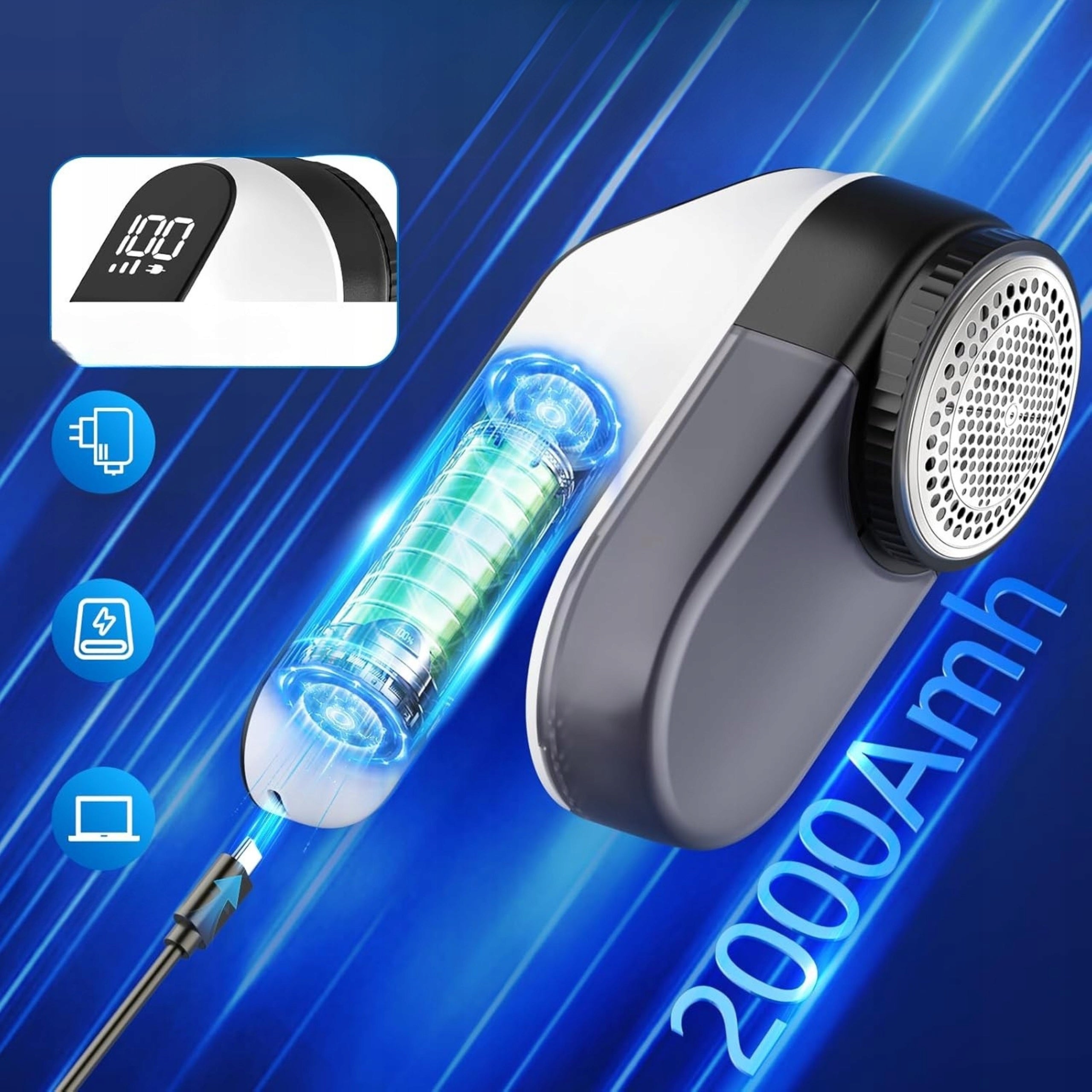 CLOTHES SHAVER ELECTRIC SWEATER MACHINE STRONG MODERN MONTESSA Dominant color silver/gray