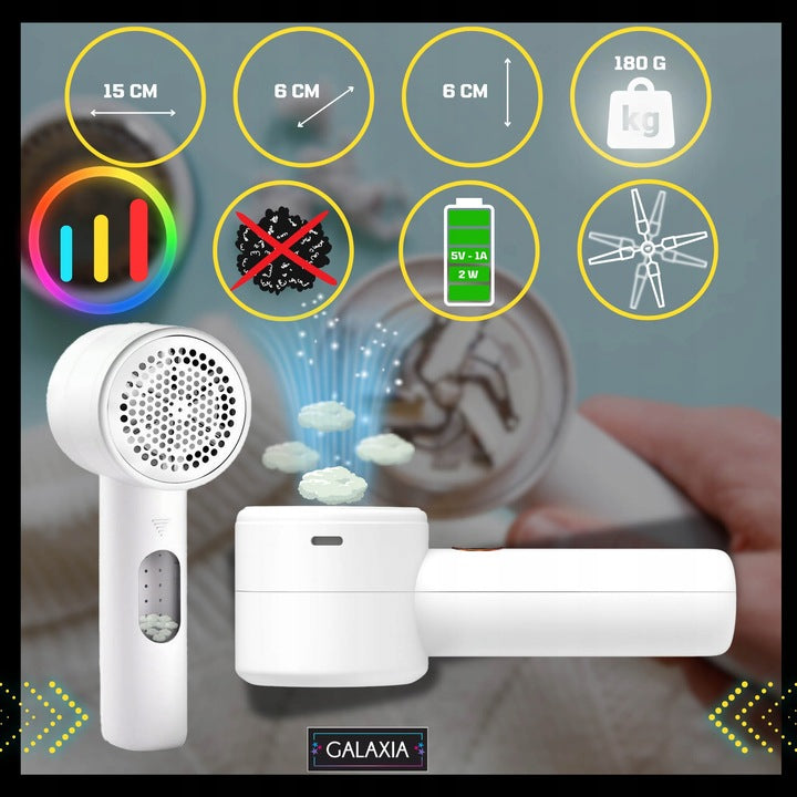 CLOTHES SHAVER Electric LCD Rechargeable Machine For Clothing Sweaters Packaging status original