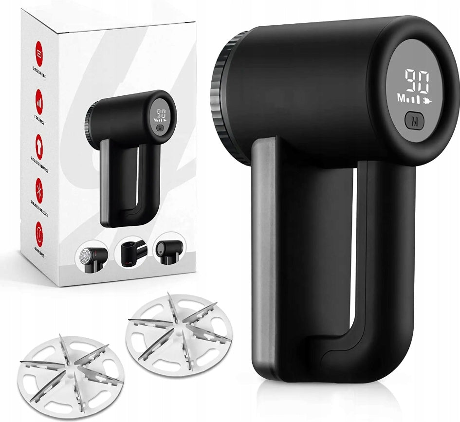 CLOTHES SHAVER STRONG LARGE 2000MH 3BLADE LED SPEED LIGHT FOR UPHOLSTERY