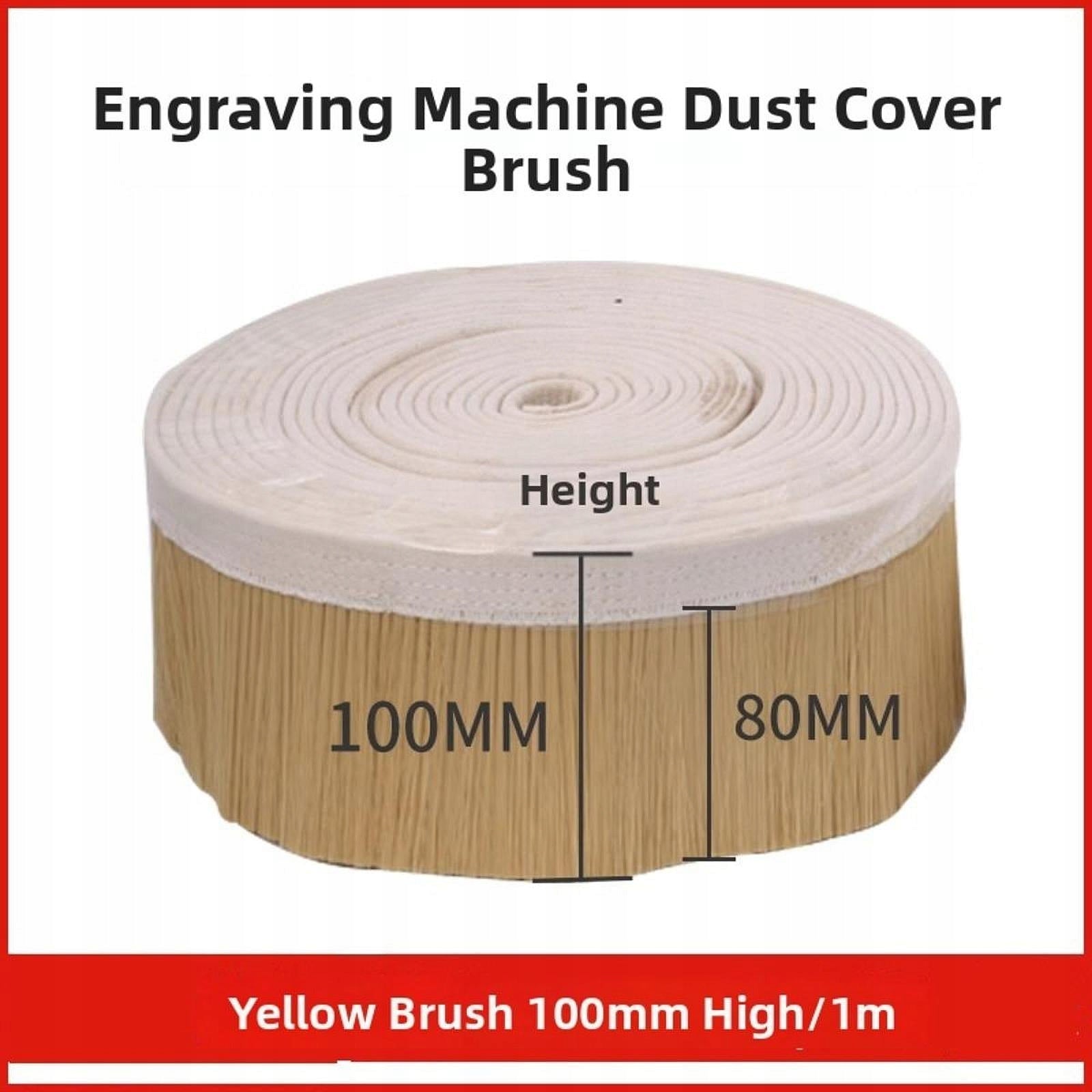 CNC Vacuum Brush, Easy Installation Engraving Accessories Cleaner Golden Series universal