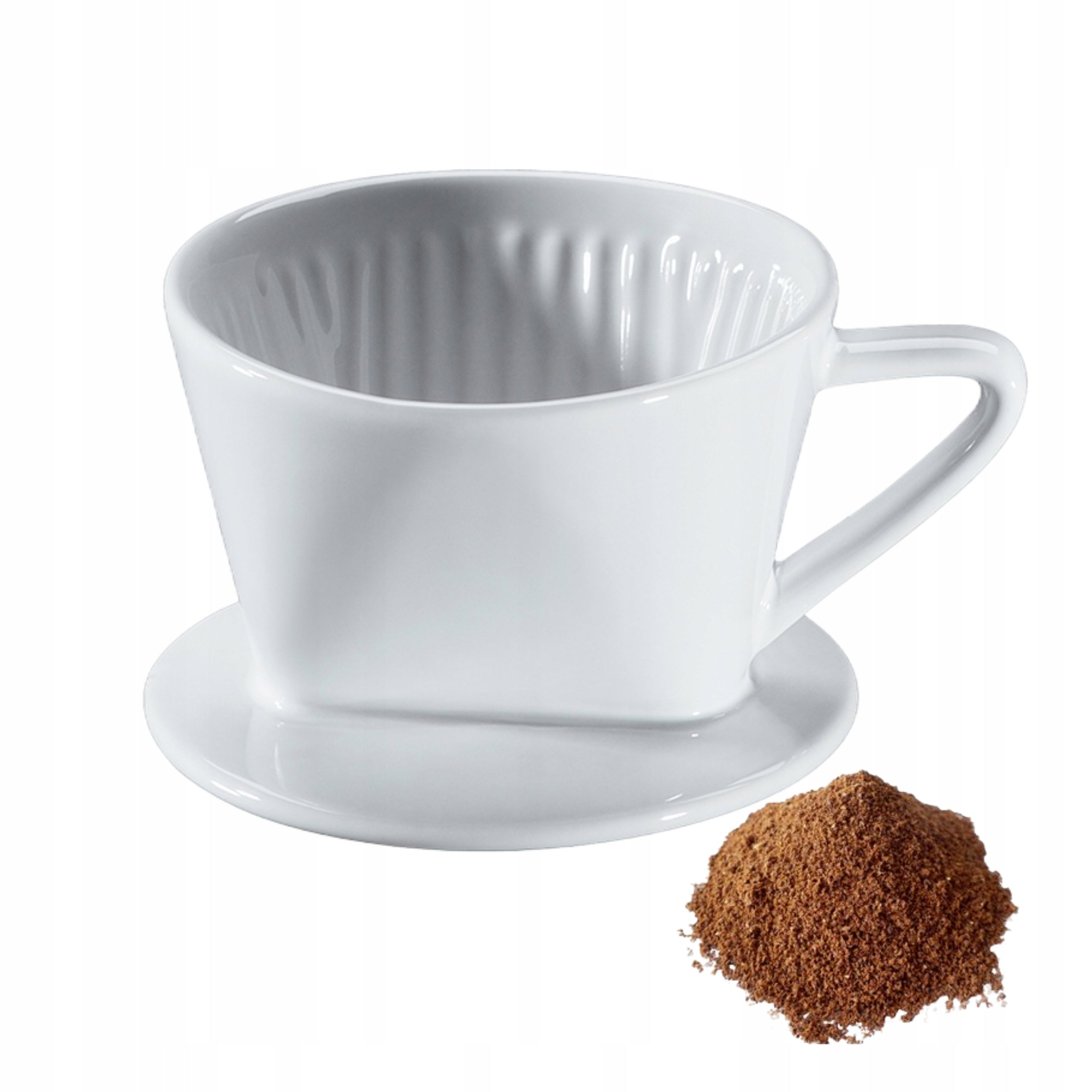 COFFEE FILTER Reusable porcelain DRIPPER Cilio 1 white