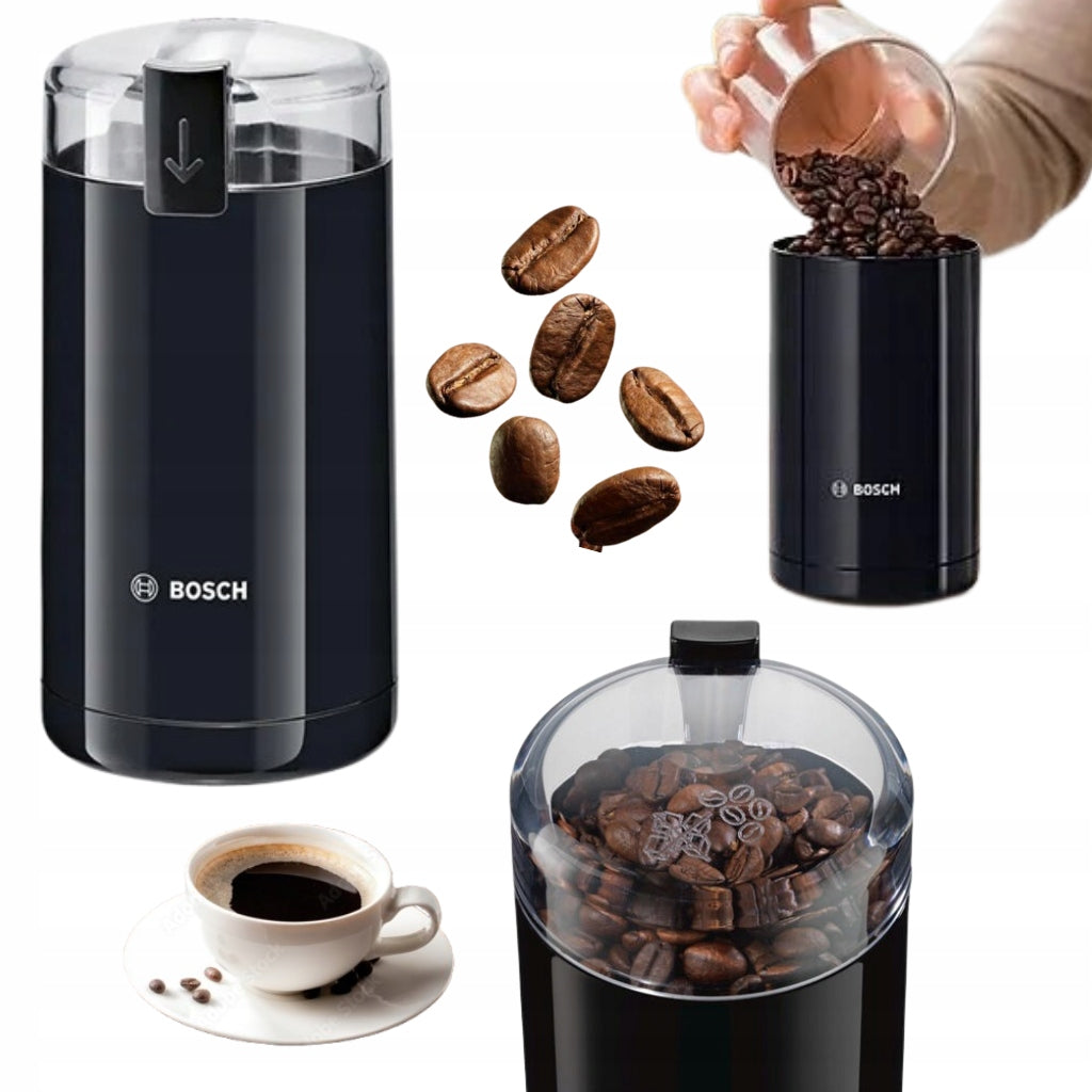 COFFEE GRINDER BOSCH BLACK LARGE POWER 180W ELECTRIC SMALL FOR GRINDING