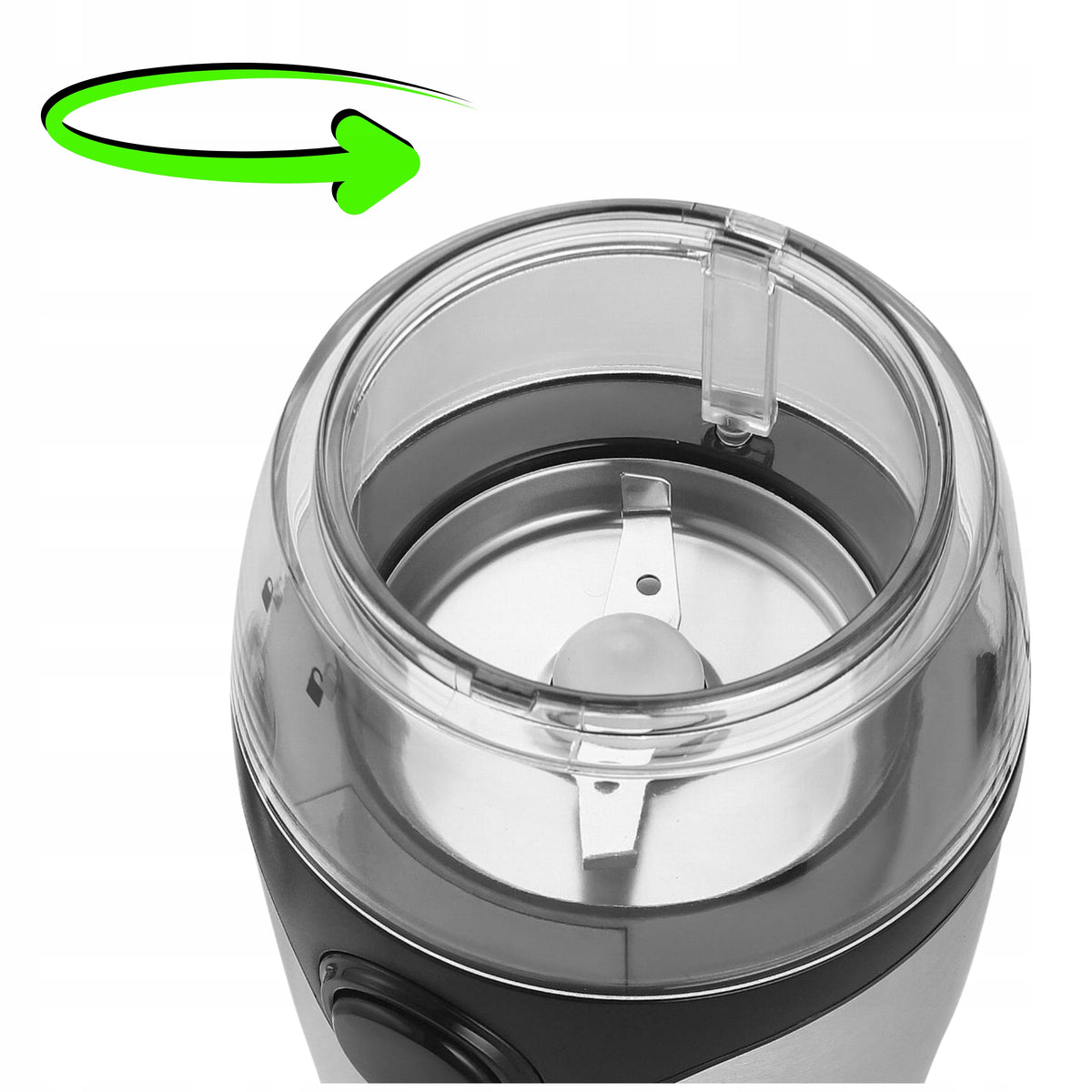 COFFEE GRINDER ELECTRIC NUT SPICE GRINDER STRONG 300W Dominant color silver