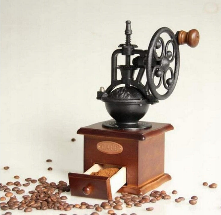 COFFEE GRINDER HANDHELD CLASSIC CERAMIC ZARN BROWN RETRO STRONG Packaging status original