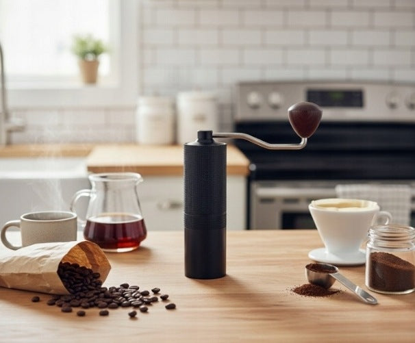 COFFEE GRINDER Handheld Classic Steel CNC Precision Heating Steel Manufacturer code młynek ręczny
