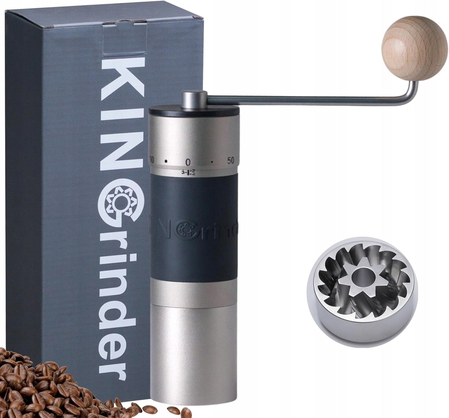 COFFEE GRINDER KINGRINDER K6 MANUAL STEEL FILAMENT ADJUSTMENT