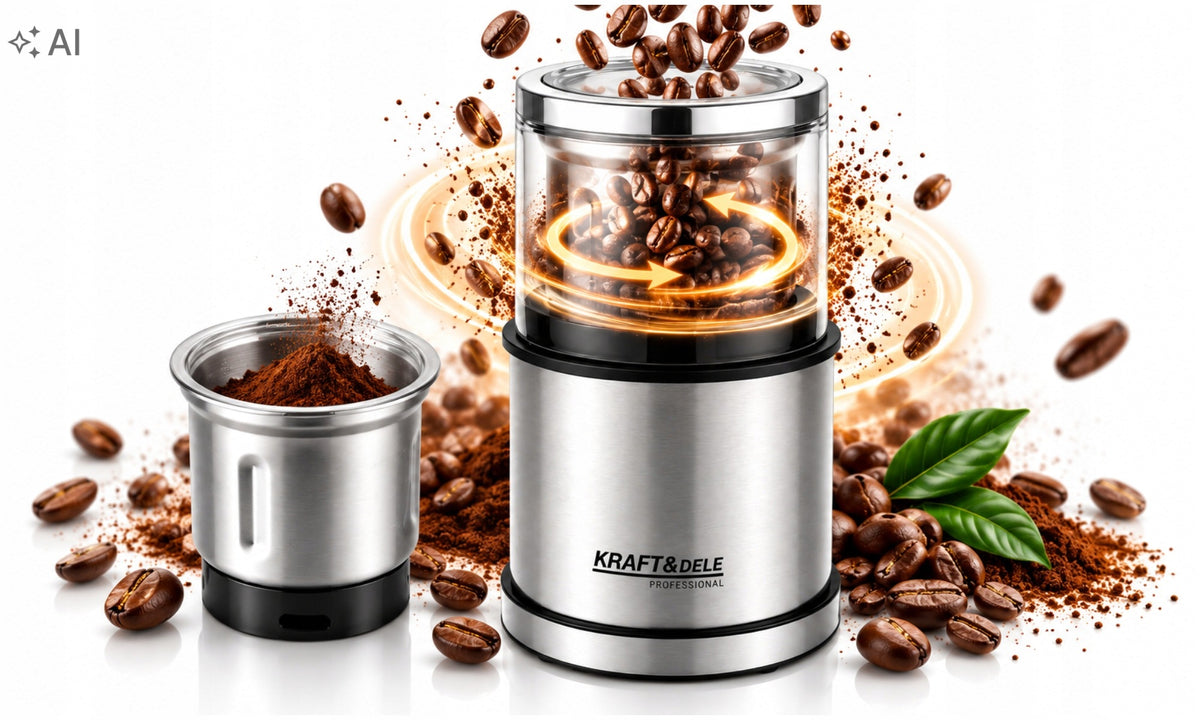 COFFEE GRINDER NUT SPICE GRINDER ELECTRIC 300W BLADES Packaging status original