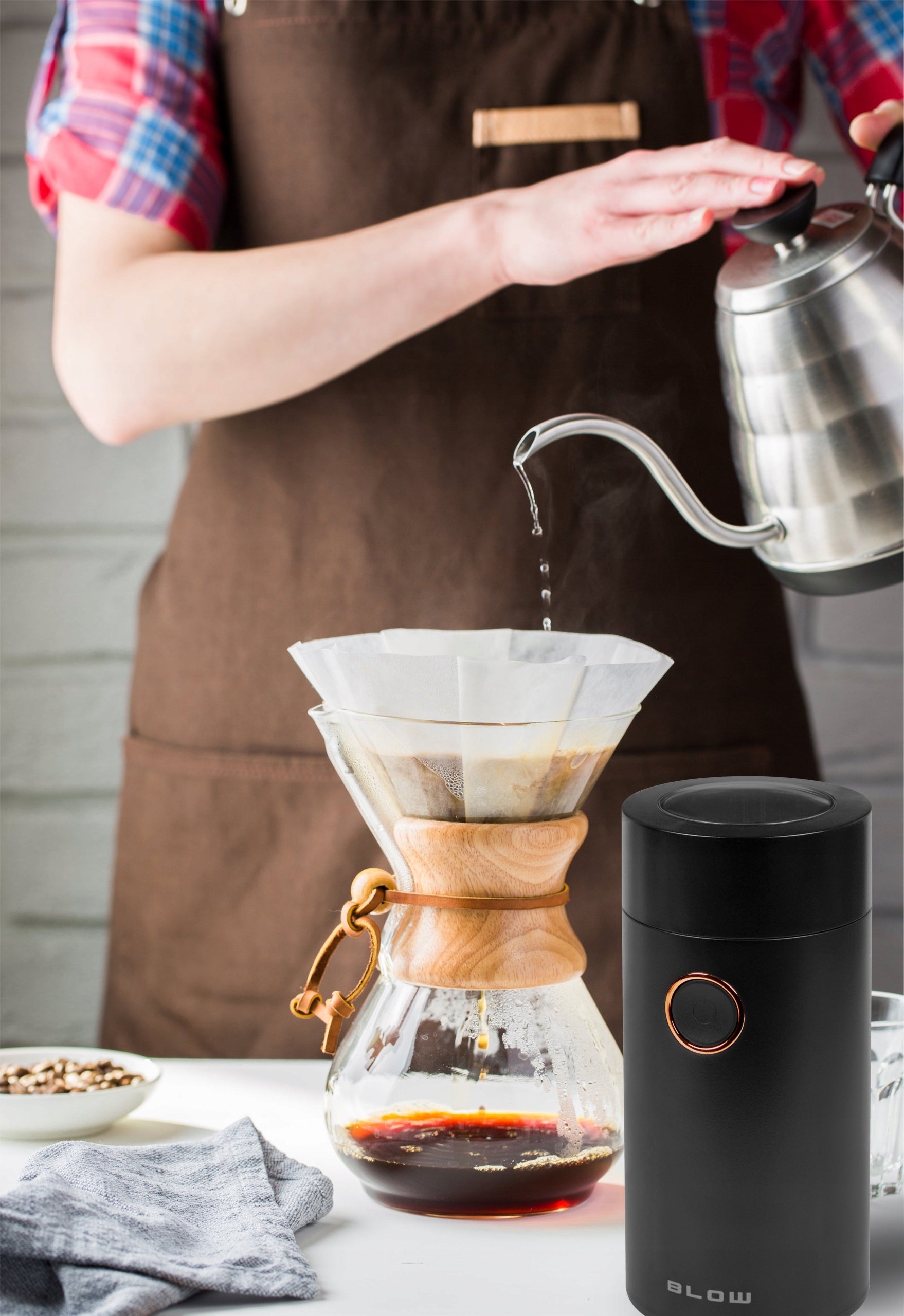 COFFEE GRINDER PEPPER NUTS SUGAR HERBS ELECTRIC METAL STRONG 160W 50g Manufacturer code 44-017# młynek do kawy cukru pudru orzechów