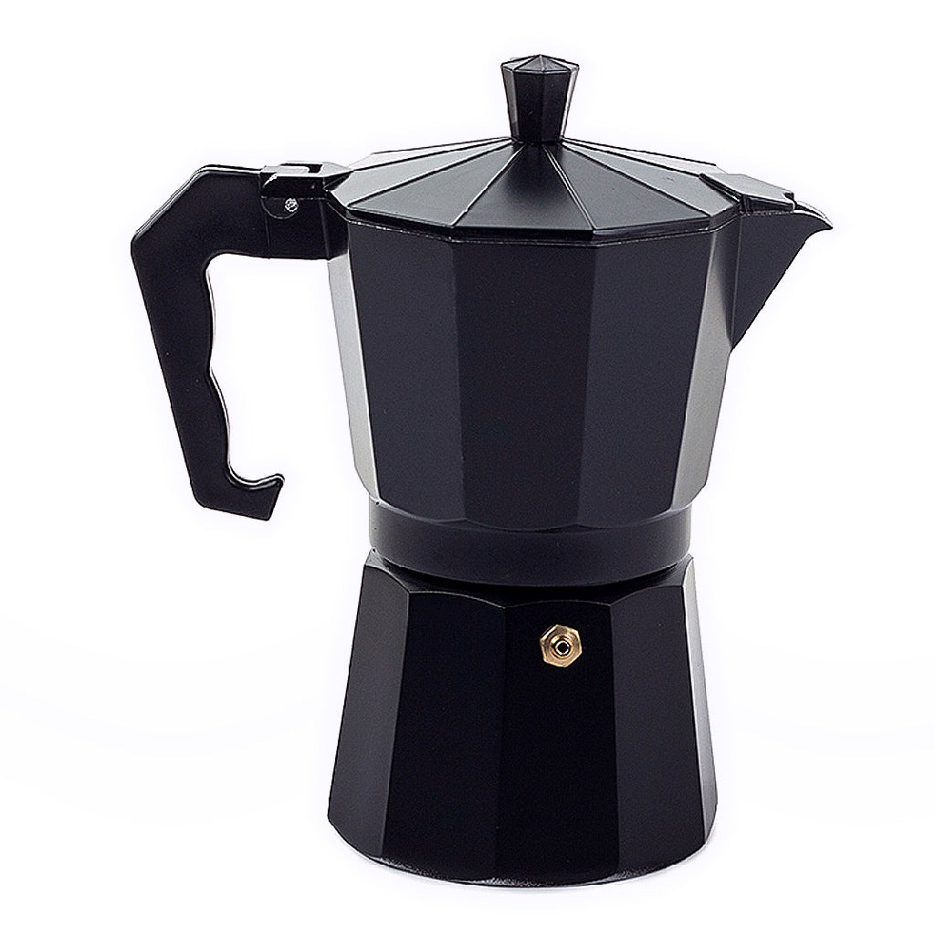 COFFEE MAKER ALUMINIUM COFFEE MAKER 300 ML 6 CUPS CRUCIBLES Manufacturer code KAWIARKA 6 FILIŻANEK ALUMINIOWA CZARNA GAZOWA