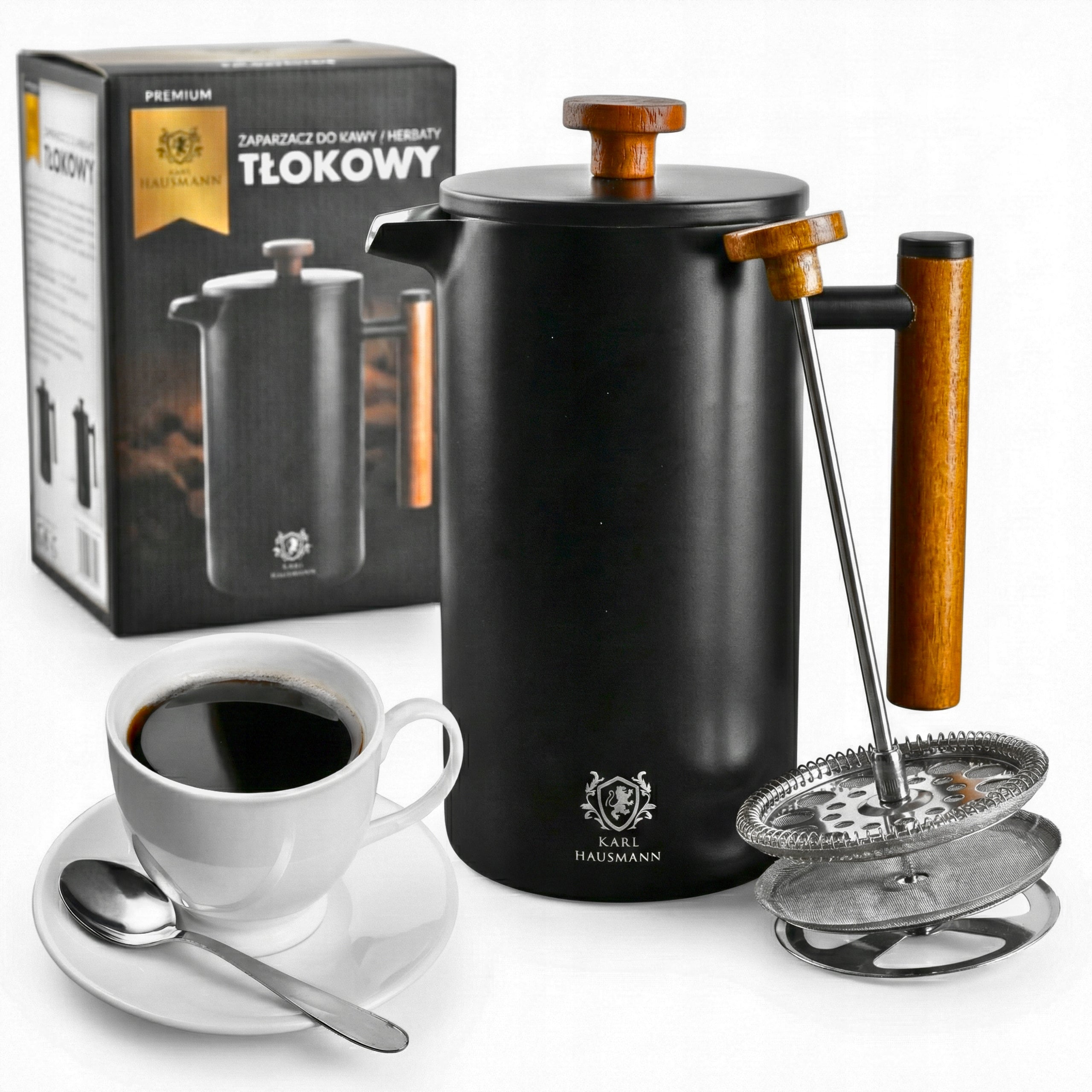 COFFEE MAKER FOR COFFEE AND TEA 1000 ml FRENCH PRESS PISTON BREWER