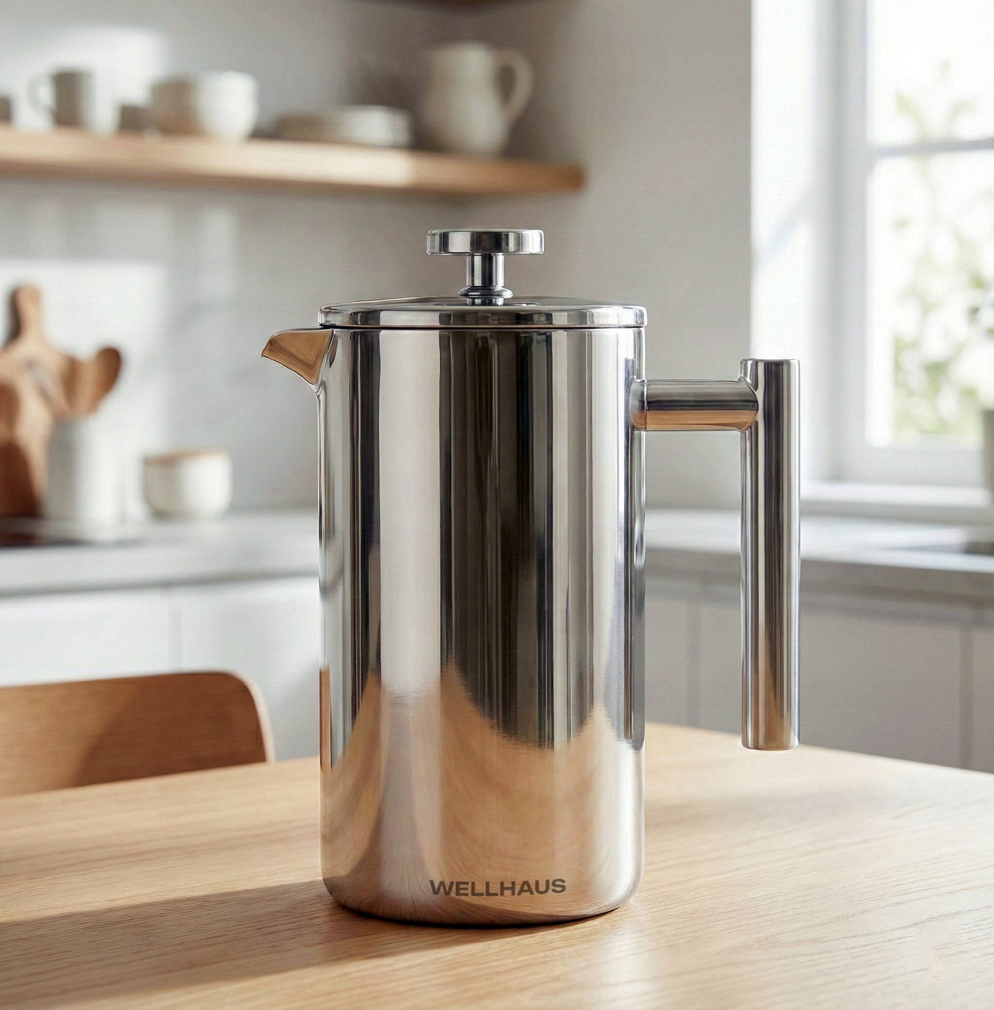 COFFEE MAKER FRENCH PRESS PISTON JUG WELLHAUS 1L Packaging status original