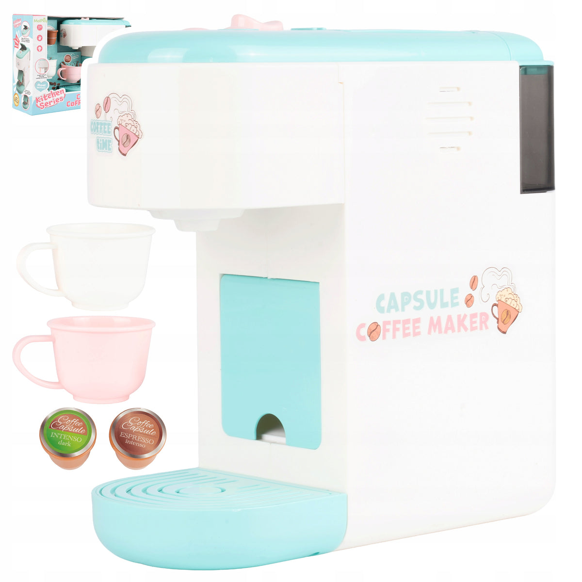 COFFEE MAKER LIGHT SOUND CAPSULE TOY FOR CHILDREN 3+