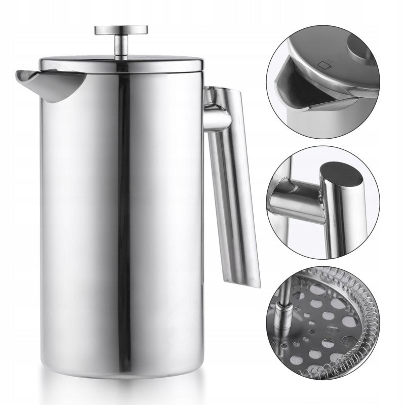 COFFEE MAKER STAINLESS STEEL COFFEE MAKER WITH STRAINER MONTESSA 1000ML Material steel
