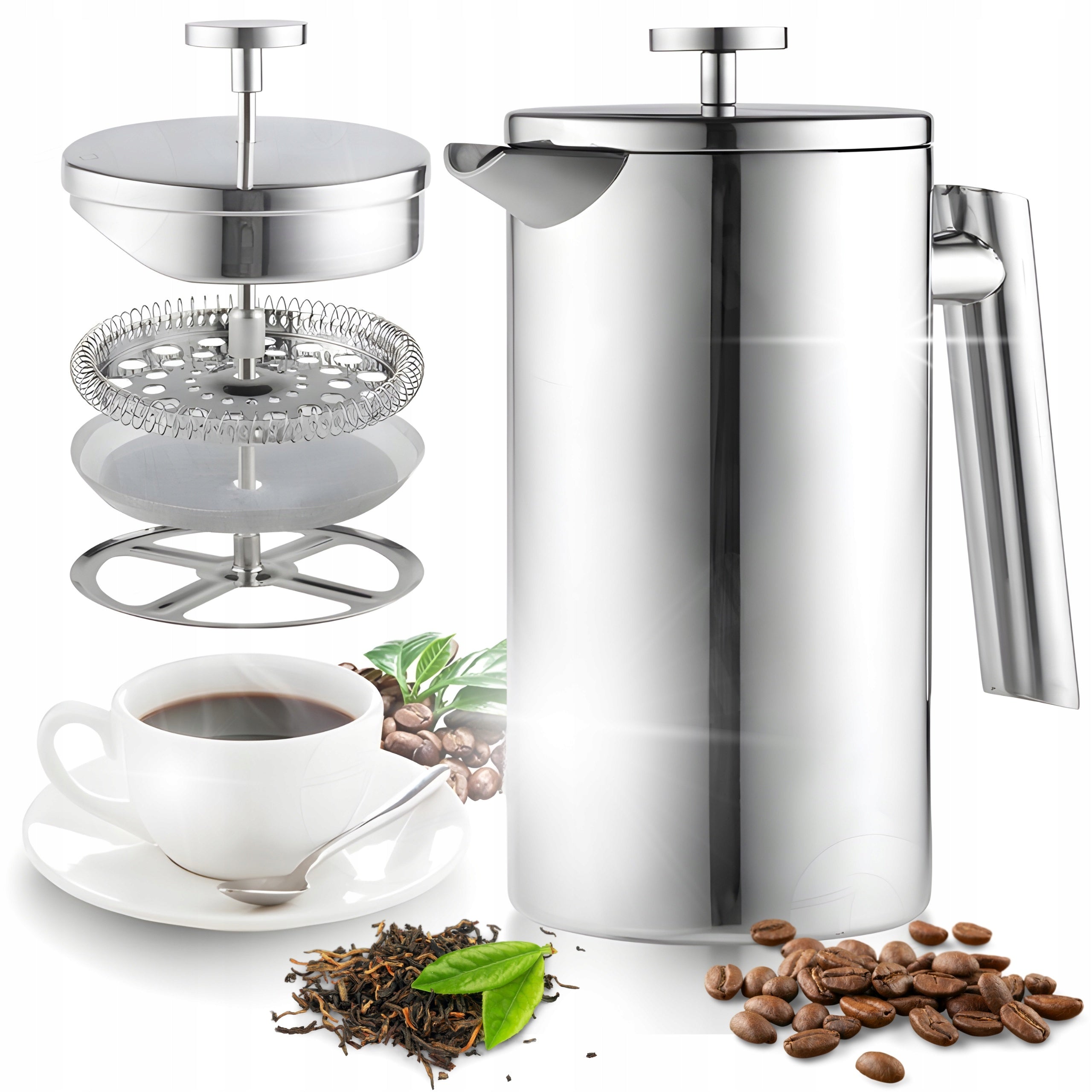 COFFEE MAKER STAINLESS STEEL COFFEE MAKER WITH STRAINER MONTESSA 1000ML