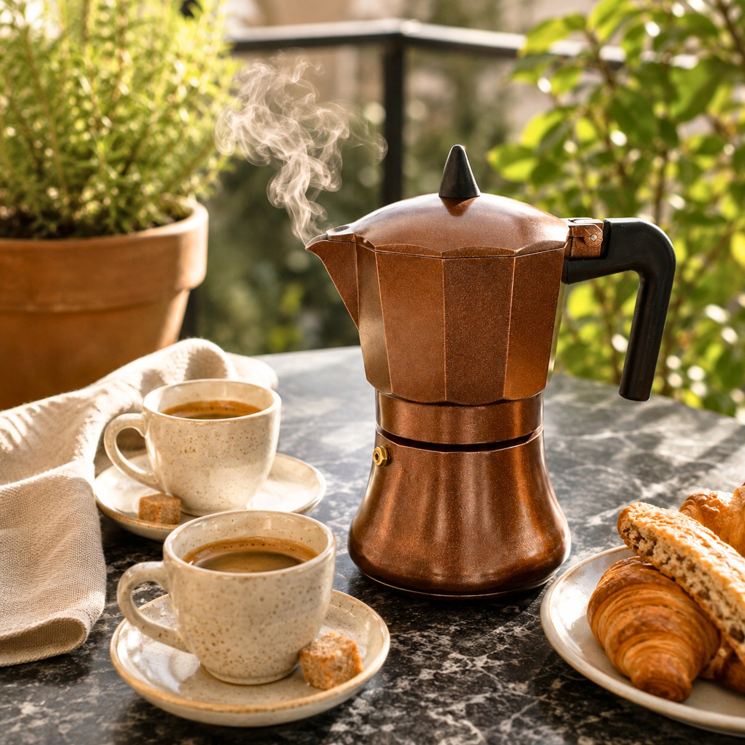 COFFEE MAKER TEA INFUSER 150ml brown FULL INDUCTION 3 cups Manufacturer code KAWIARKA ZAPACZ DO KAWY BRĄZOWY 150ml 3x cups